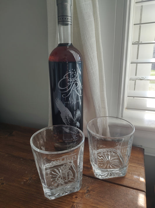 Engraved Whiskey Glasses 2 pack